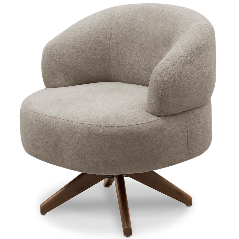 Poltrona Giratória Bouclê: Conforto e Estilo