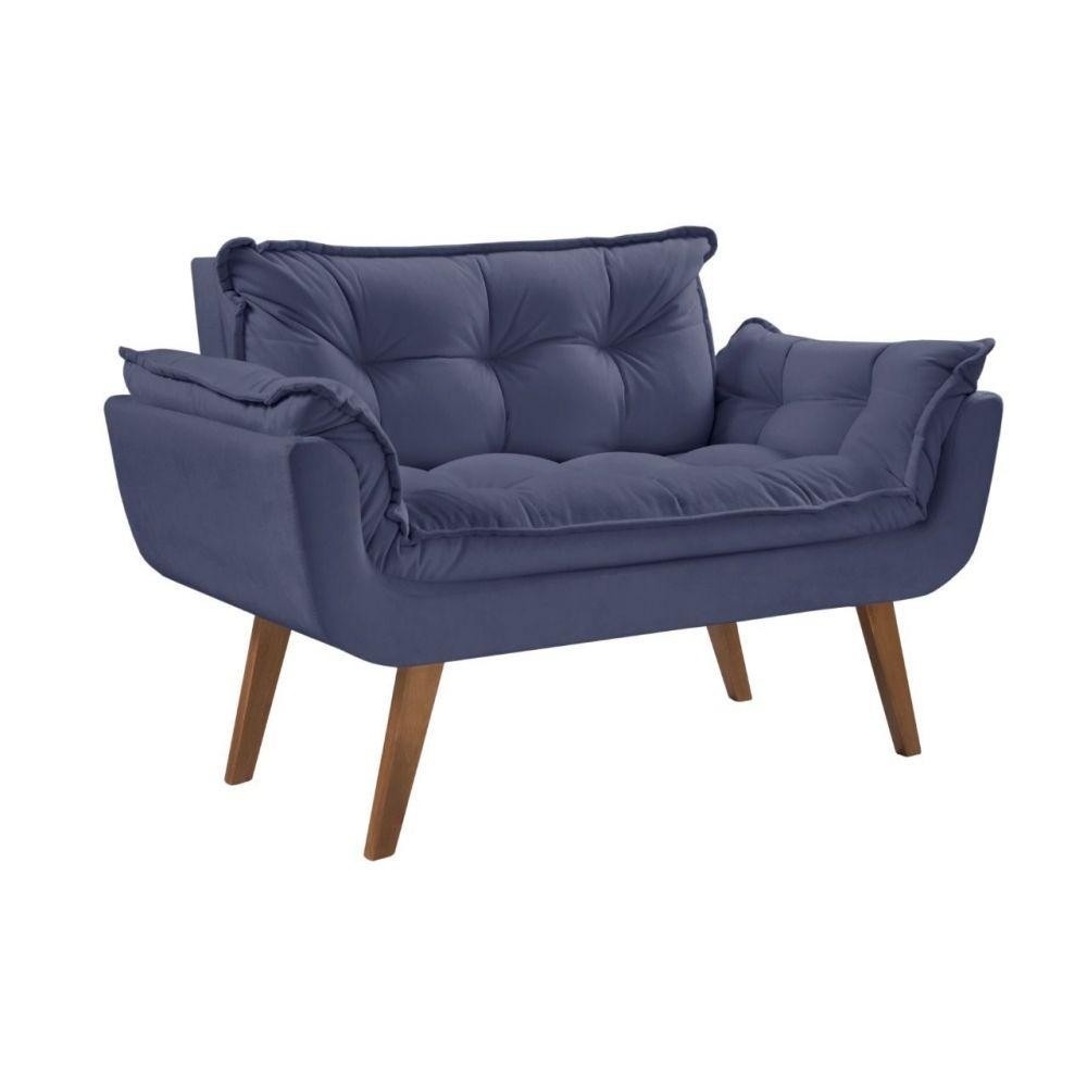 Poltrona Namoradeira Opala Azul: Conforto e Estilo