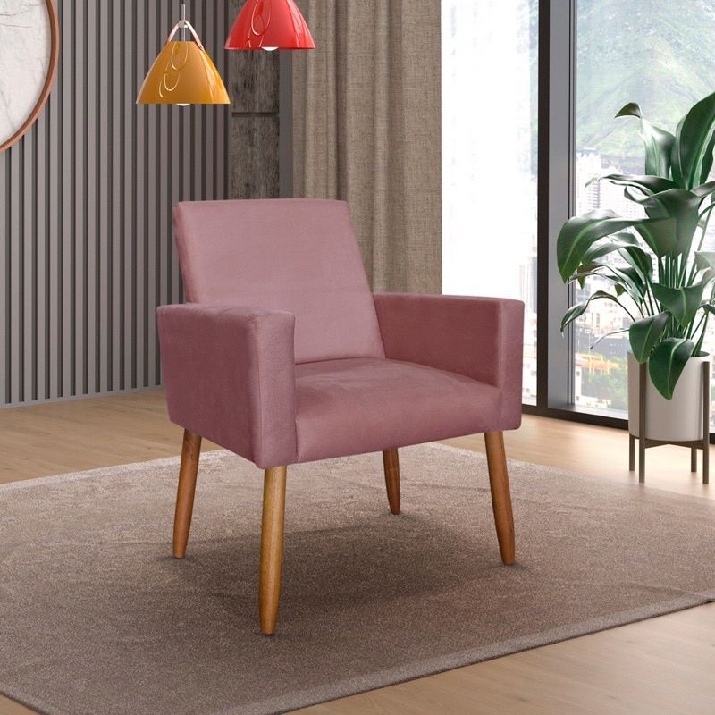 Poltrona Nina Rosa: Conforto e Estilo para Seu Ambiente