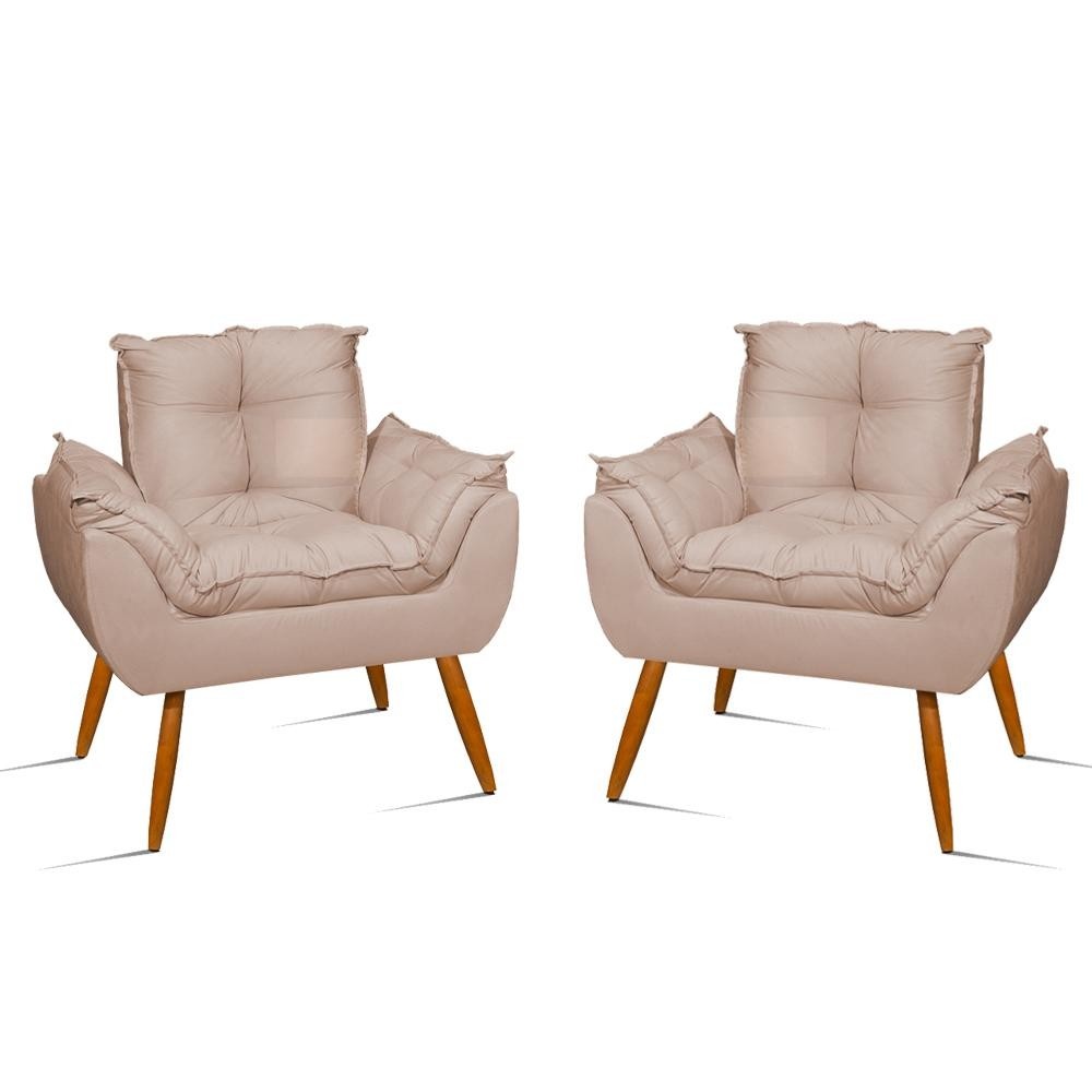 Poltrona Opala Bege: Conforto e Elegância