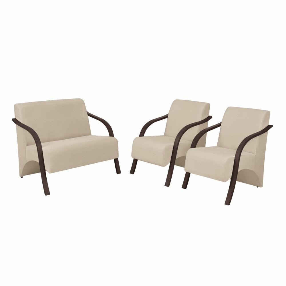 Poltronas Vênus: Conforto e Elegância em Suede Bege