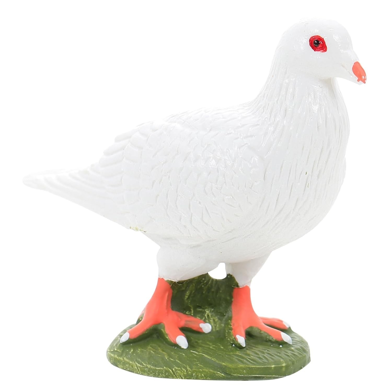Estatueta de Pomba Realista em Plástico - Decoração de Jardim e Casa com Toque Natural