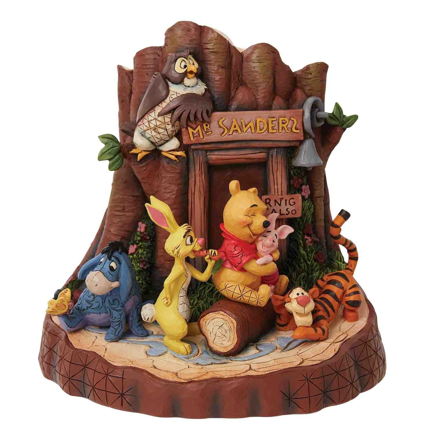 Estatueta Disney Traditions Jim Shore Winnie The Pooh - Coleção Exclusiva em Resina com Detalhes Manuais