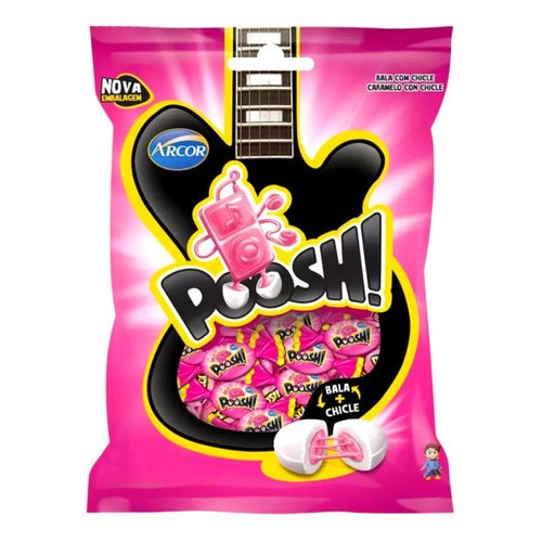 Poosh Tutti Frutti 500g: A Bala Dura Irresistível!