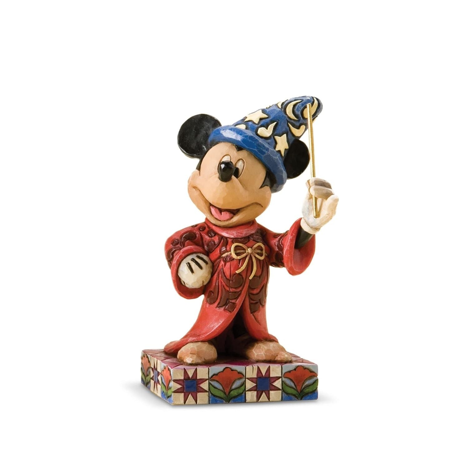 Estatueta Disney Feiticeiro Mickey Mouse por Jim Shore - Resina Pintada à Mão