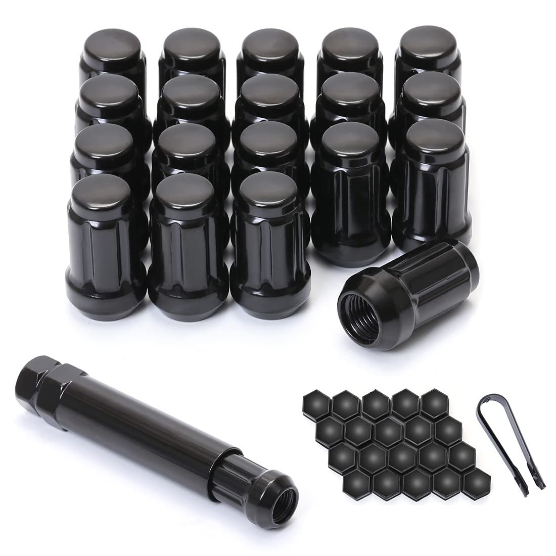 Porcas de Roda M12x1.5 Pretas Estriadas ChnewAuto: Segurança e Estilo para Seu Honda e Acura