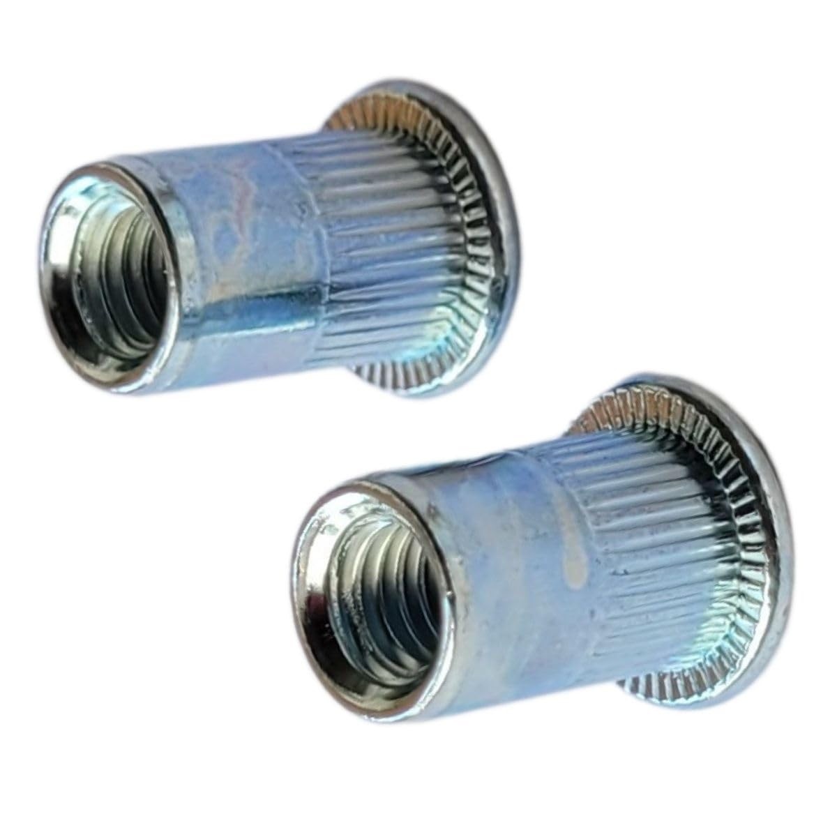 Kit 60 Porcas Rebite M5 Zincado Aba Plana Popnut Revkle - Fixação Profissional
