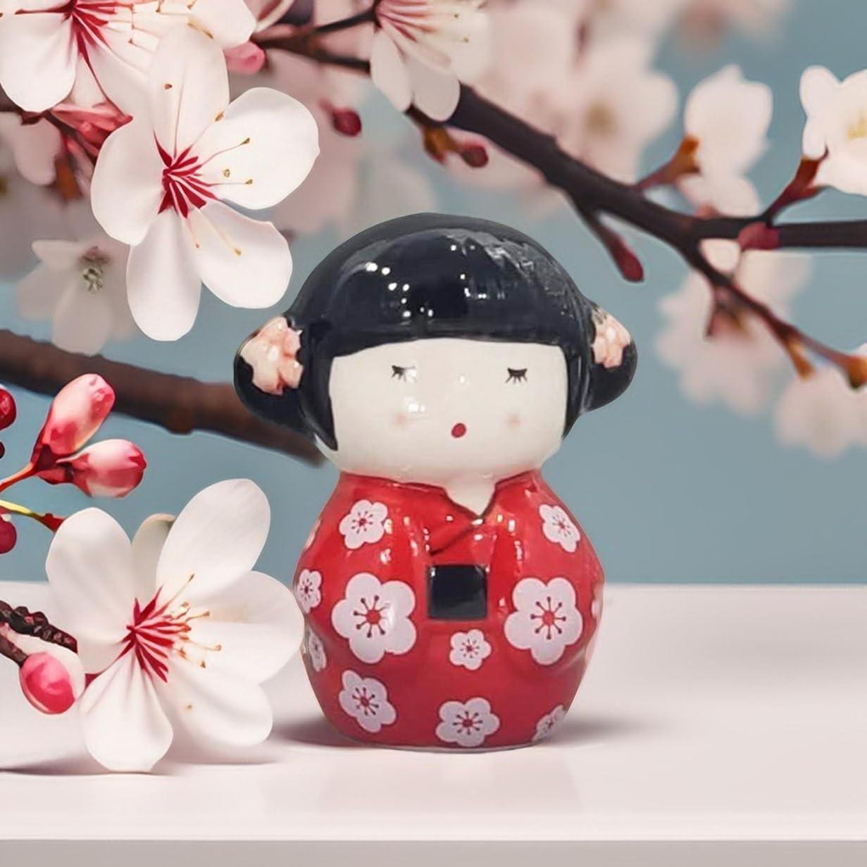Gueixa em Porcelana - Decoração Japonesa Elegante JAP-06A