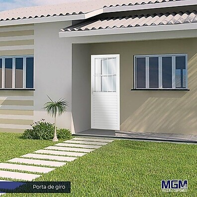 Porta de Alumínio MGM 210x80cm: Segurança e Elegância