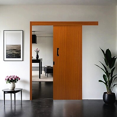 Porta de Correr Mogno 215x90cm: Elegância e Praticidade