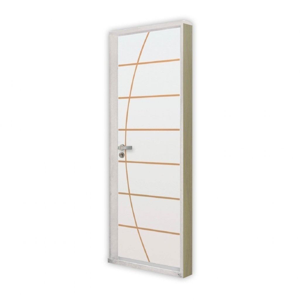 Porta de Madeira Decorada 215x85cm MGM: Beleza e Qualidade