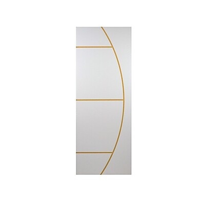 Porta de Madeira Decorativa 210x80cm MGM Branco – Design Sofisticado para Seu Lar
