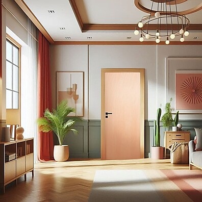 Porta de Madeira Maciça 210x60cm Lisa – Qualidade e Elegância em Cada Detalhe