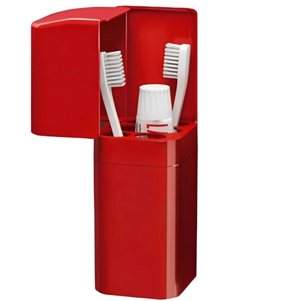 Porta Escova de Dente com Tampa e Encaixe Adesivo: Higiene e Estilo no Banheiro