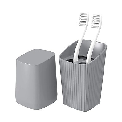 Porta Escova de Dente com Tampa New Square Coza: Organize seu Banheiro com Estilo