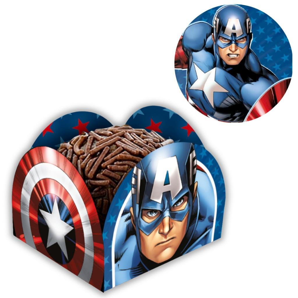 Porta Forminha Capitão América: Decore Sua Festa!
