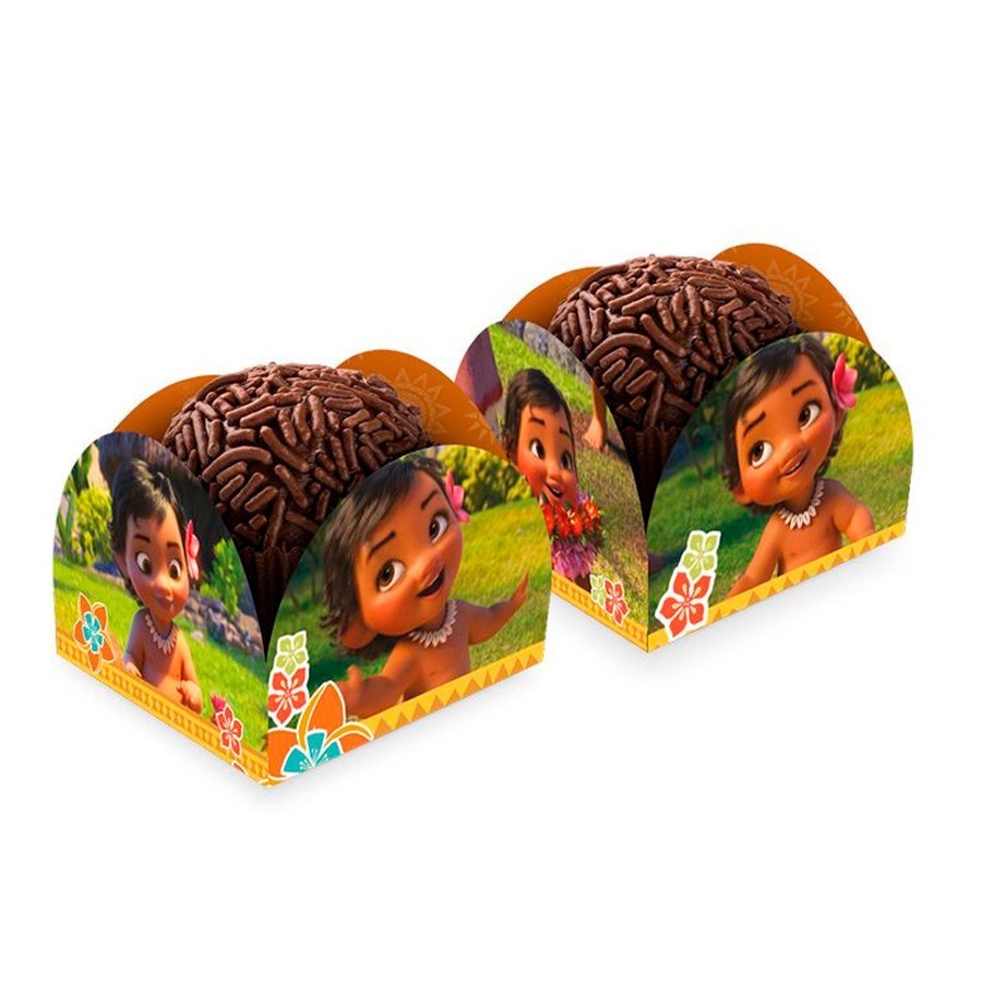 Porta Forminha Moana Baby: 50 Unidades para Festa!