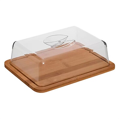 Porta Frios Bambu com Tampa e Tábua – Elegante e Prático