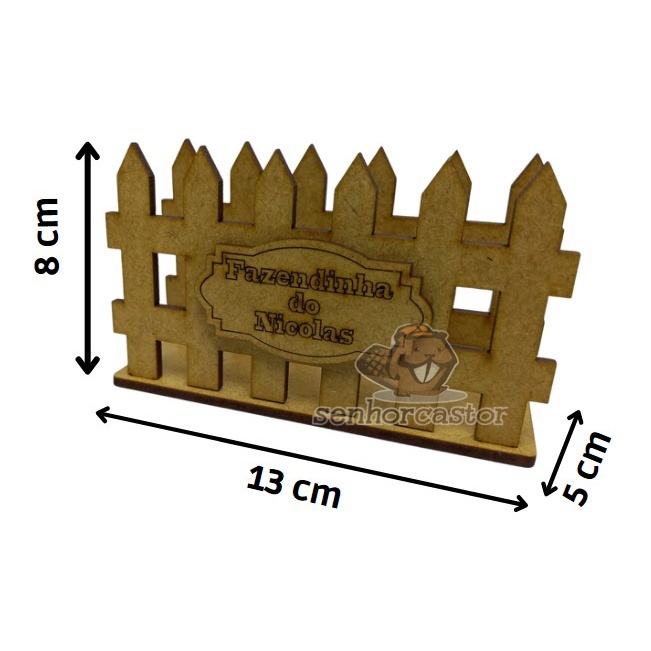Porta Guardanapo Cerquinha MDF Fazendinha Personalizado