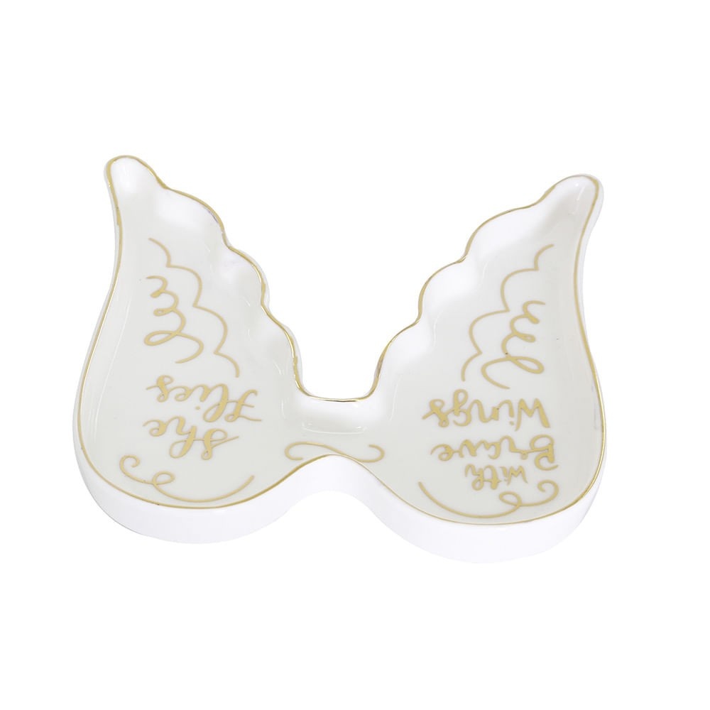 Porta-Joias Anjo: Elegância em Porcelana