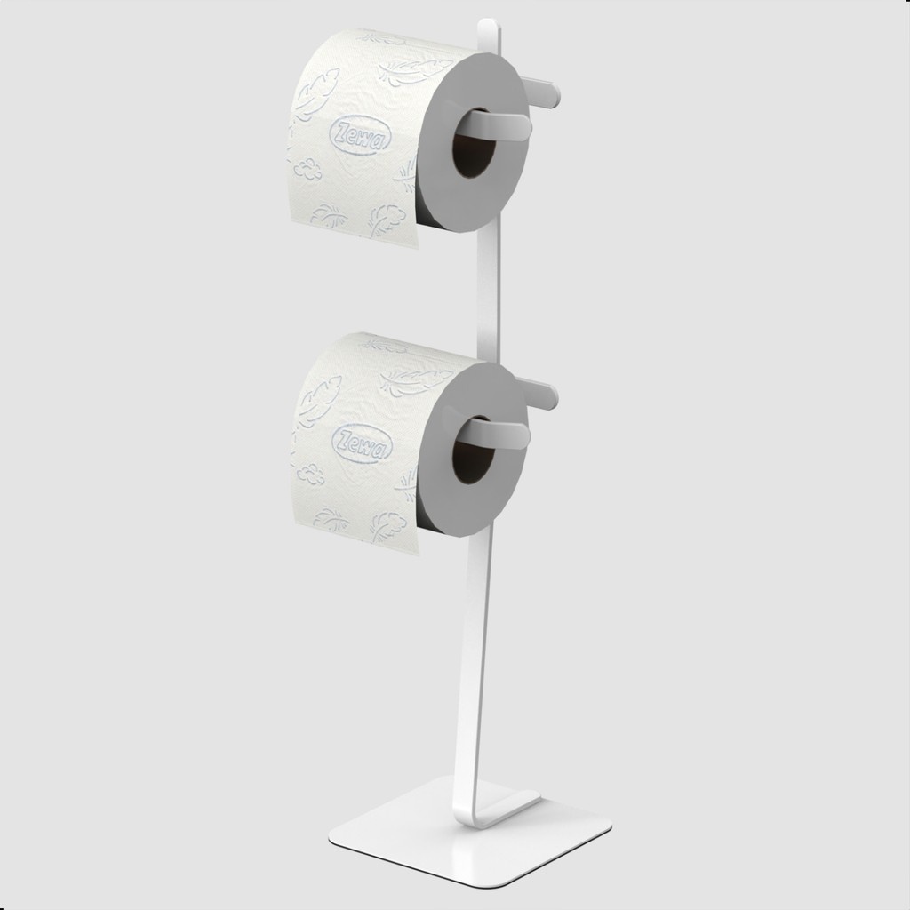 Porta Papel Higiênico de Chão Duplo: Prático e Estiloso