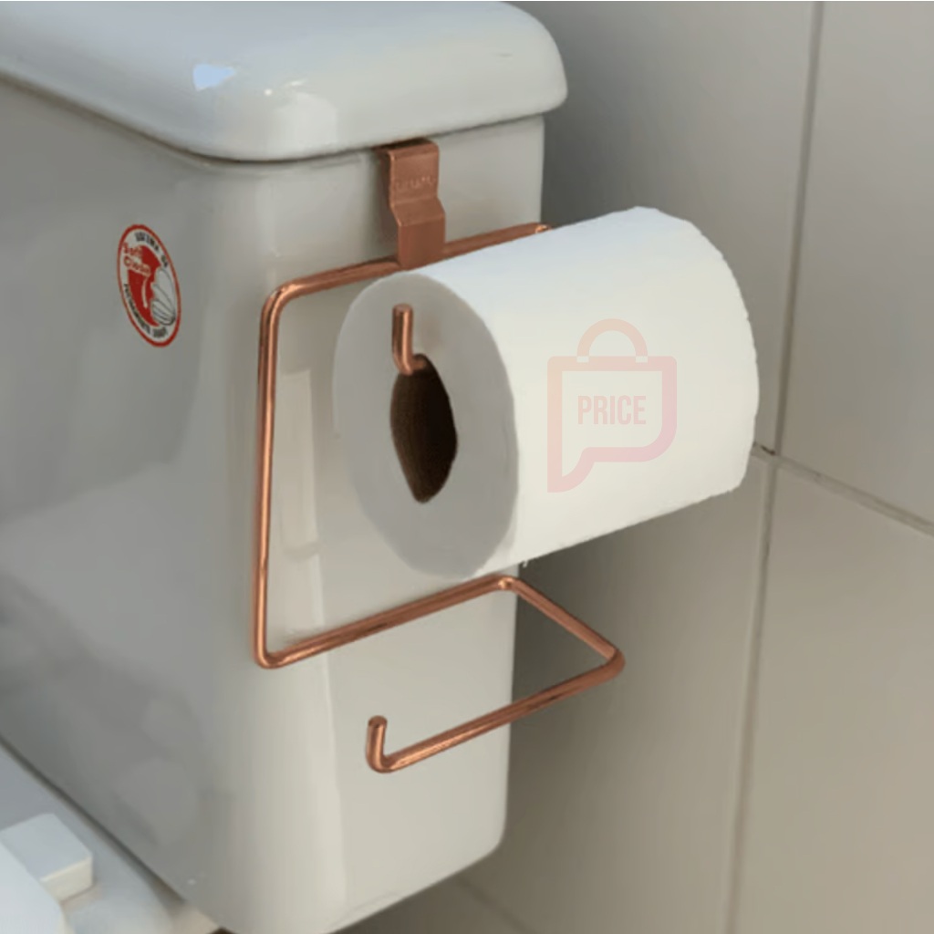 Porta Papel Higiênico Rose: Duplo e Prático!