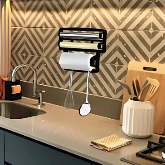 Porta Papel Toalha 4 em 1: Organize Sua Cozinha com Estilo