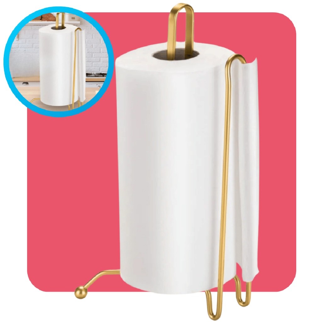 Porta Papel Toalha Dourado: Elegância na Sua Cozinha