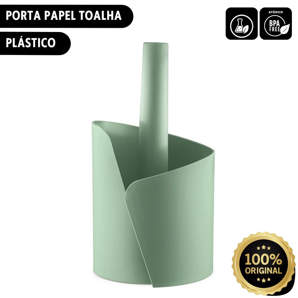 Porta Papel Toalha Uz: Verde Menta Moderno