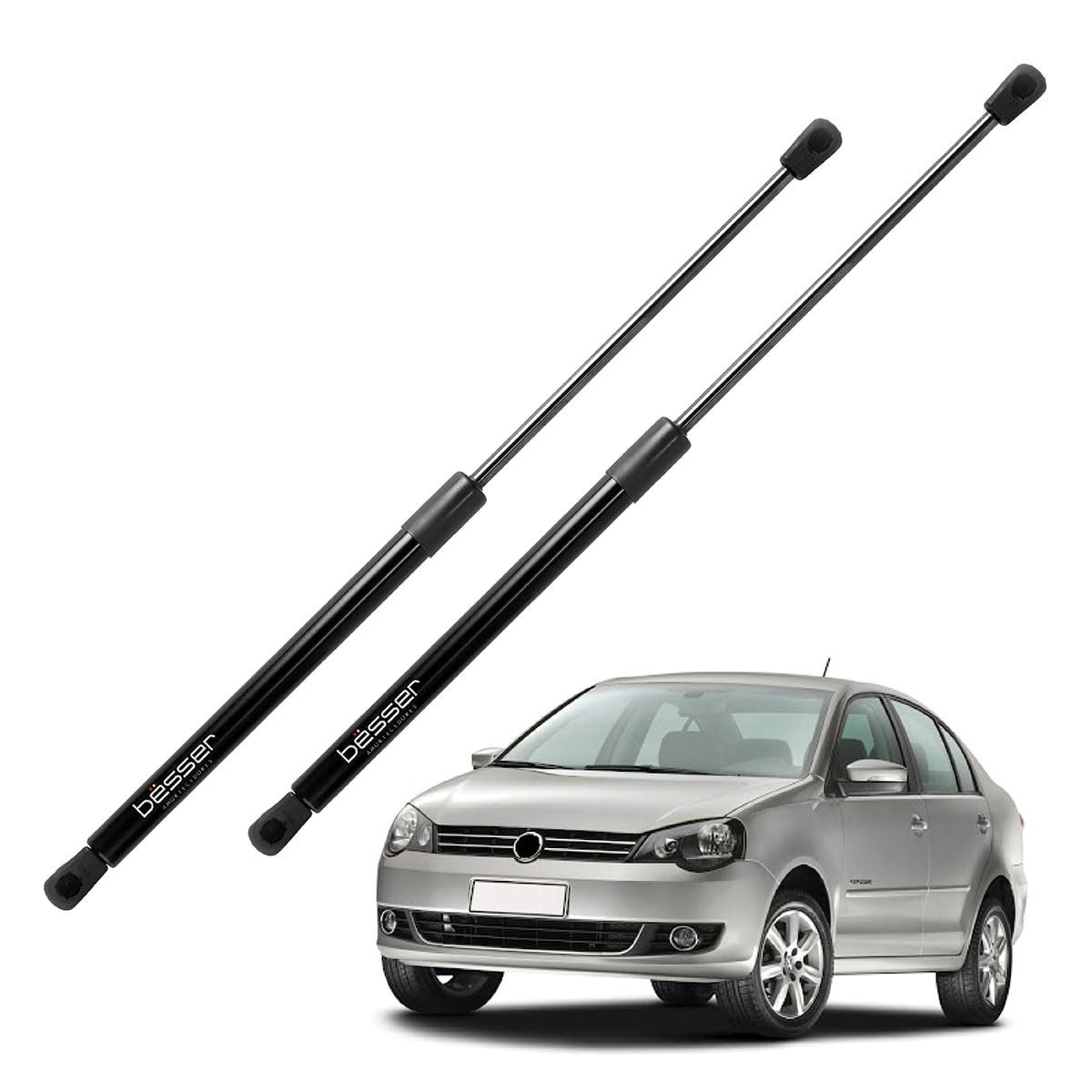 Par Amortecedor Porta Malas Vw Polo Sedan 2002-2014 - Mola a Gás Reforçado