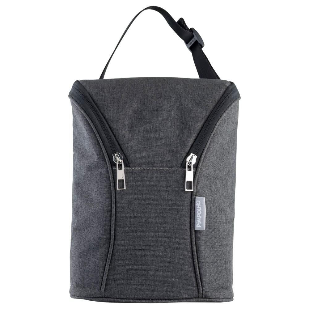 Bolsa Térmica Porta Mamadeiras para Bebê - Isolamento Total e Praticidade na Cor Preto
