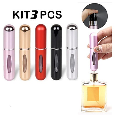 Porta Perfume Recarregável: Leve Seu Aroma!