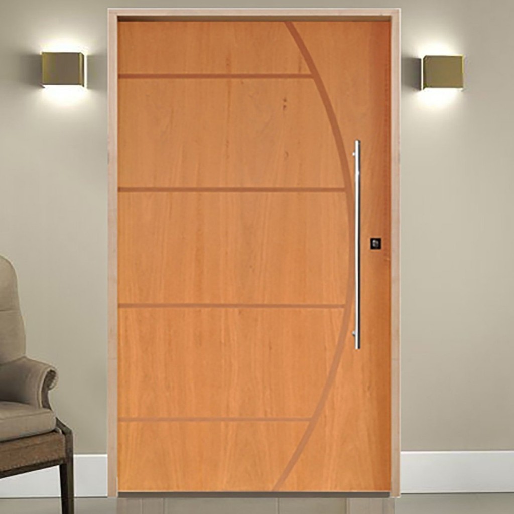 Porta Pivotante Imbuia 210x140cm Completa