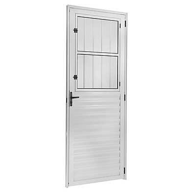 Porta Postigo Direita Ecosul 210x80cm Branco – Segurança e Estilo