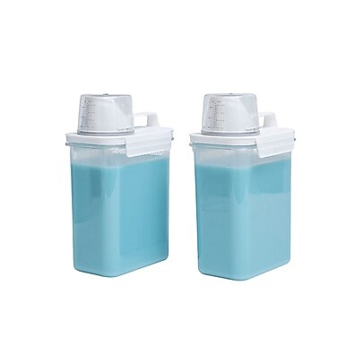Porta Sabão em Pó Oikos: Kit 2x 1,8L com Dosador