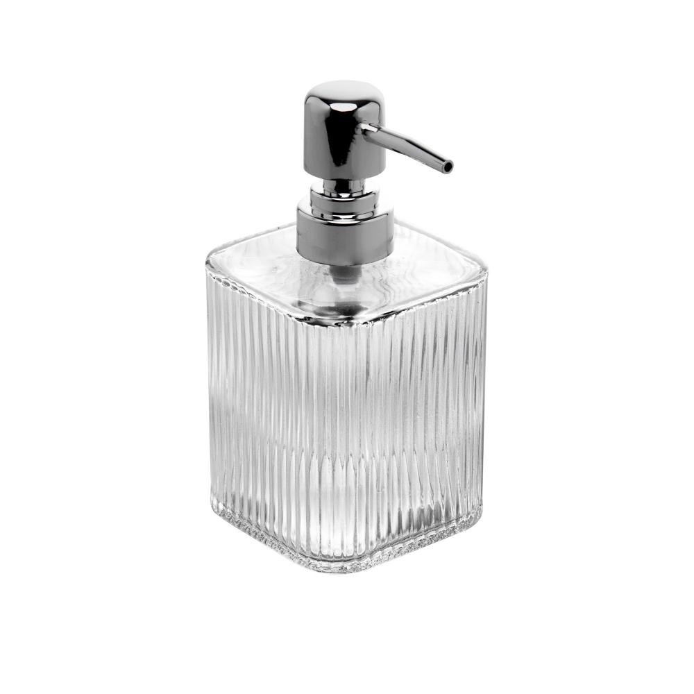 Porta Sabonete Líquido Lyor de Vidro Lines 420ml: Elegância e Organização no Banheiro