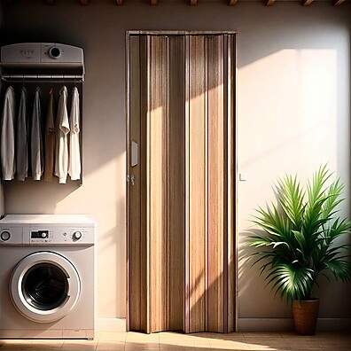 Porta Sanfonada PVC 210x115cm: Economize Espaço!