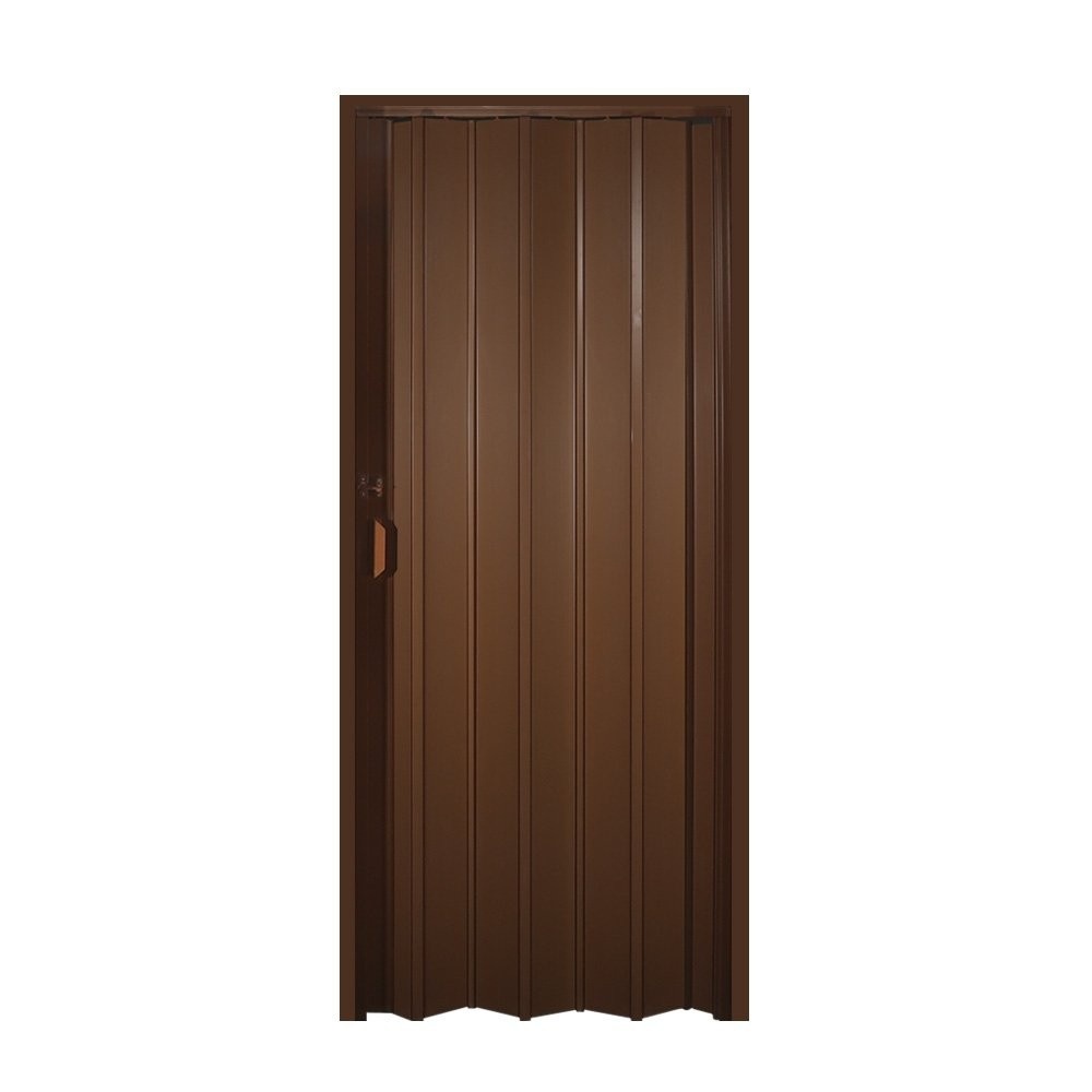 Porta Sanfonada PVC Mogno: Economize Espaço!