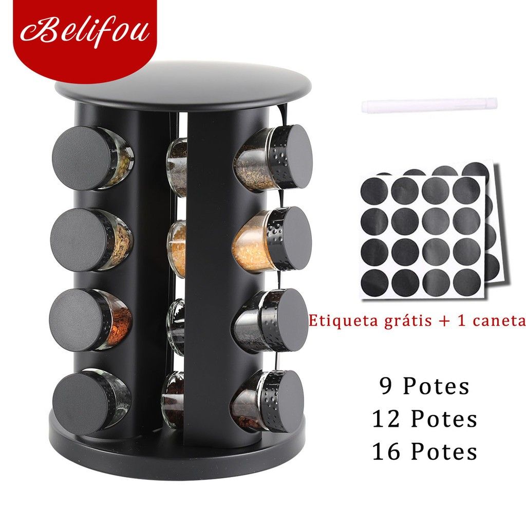Porta Temperos Giratório: Organize sua Cozinha!