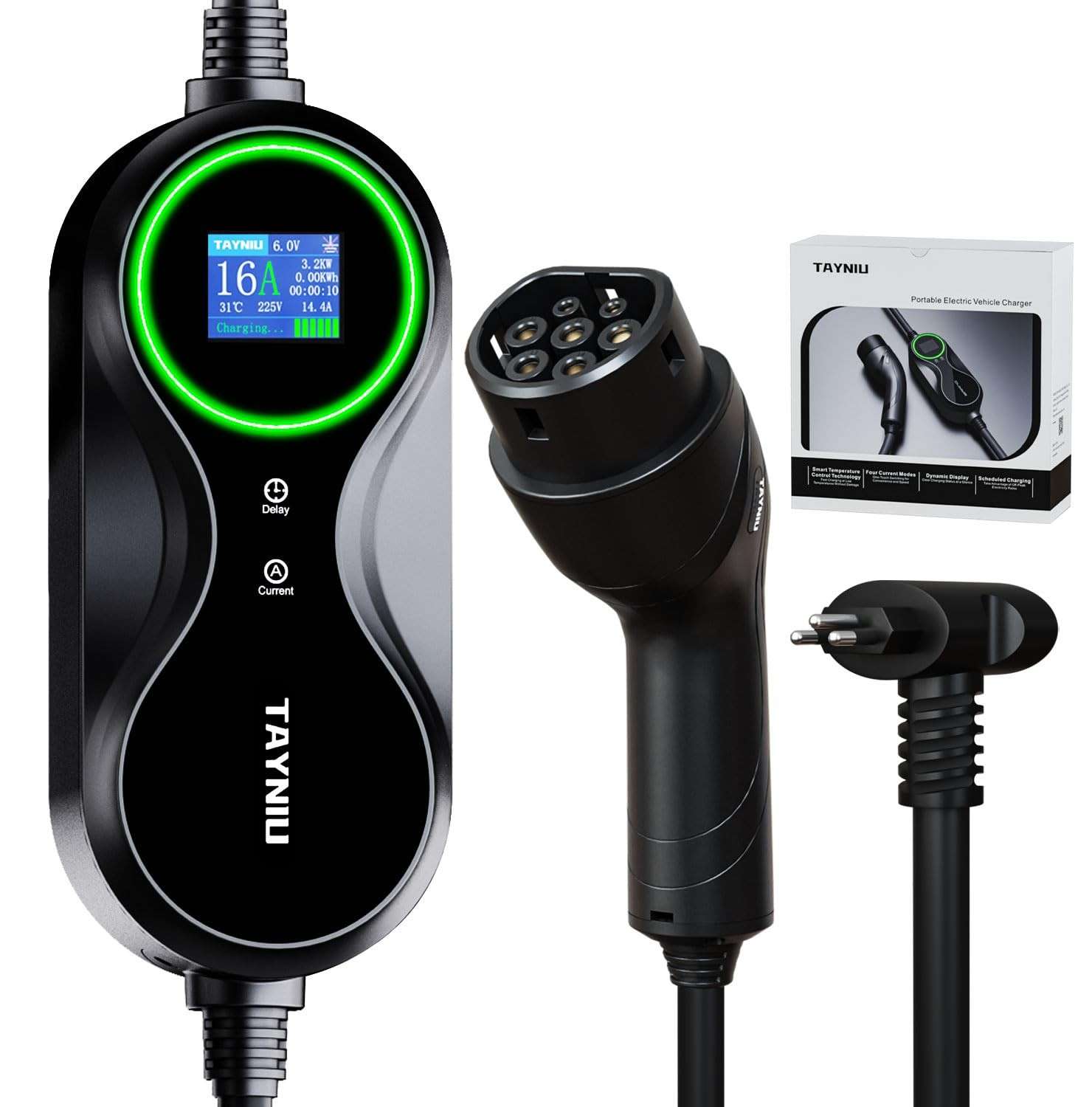 Carregador Portátil Infinity 3.5KW Tipo 2: Carregue seu Carro Elétrico em Qualquer Lugar!
