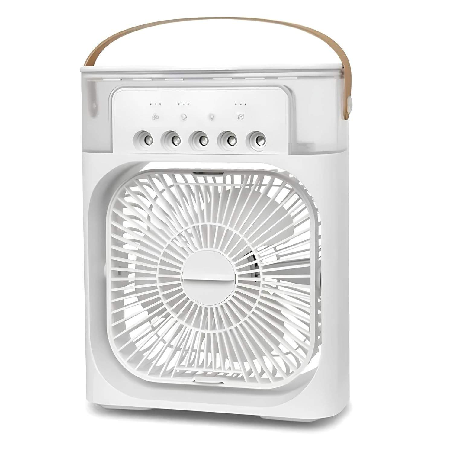 Ventilador Portátil 3 em 1 com Umidificação e LED - Refresque seu Ambiente com Estilo