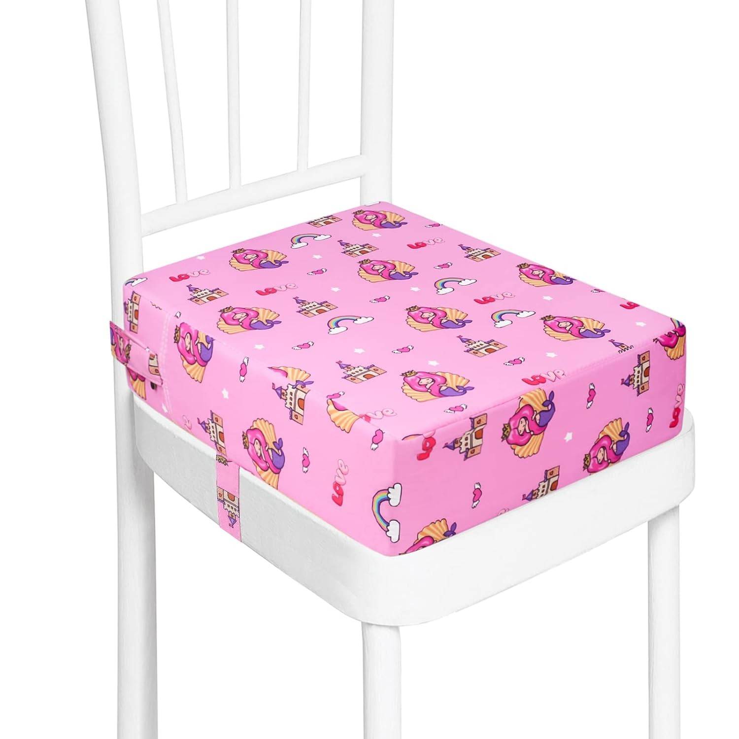 Assento Elevatório Infantil Portátil com Alças Ajustáveis - Ideal para Refeições e Passeios