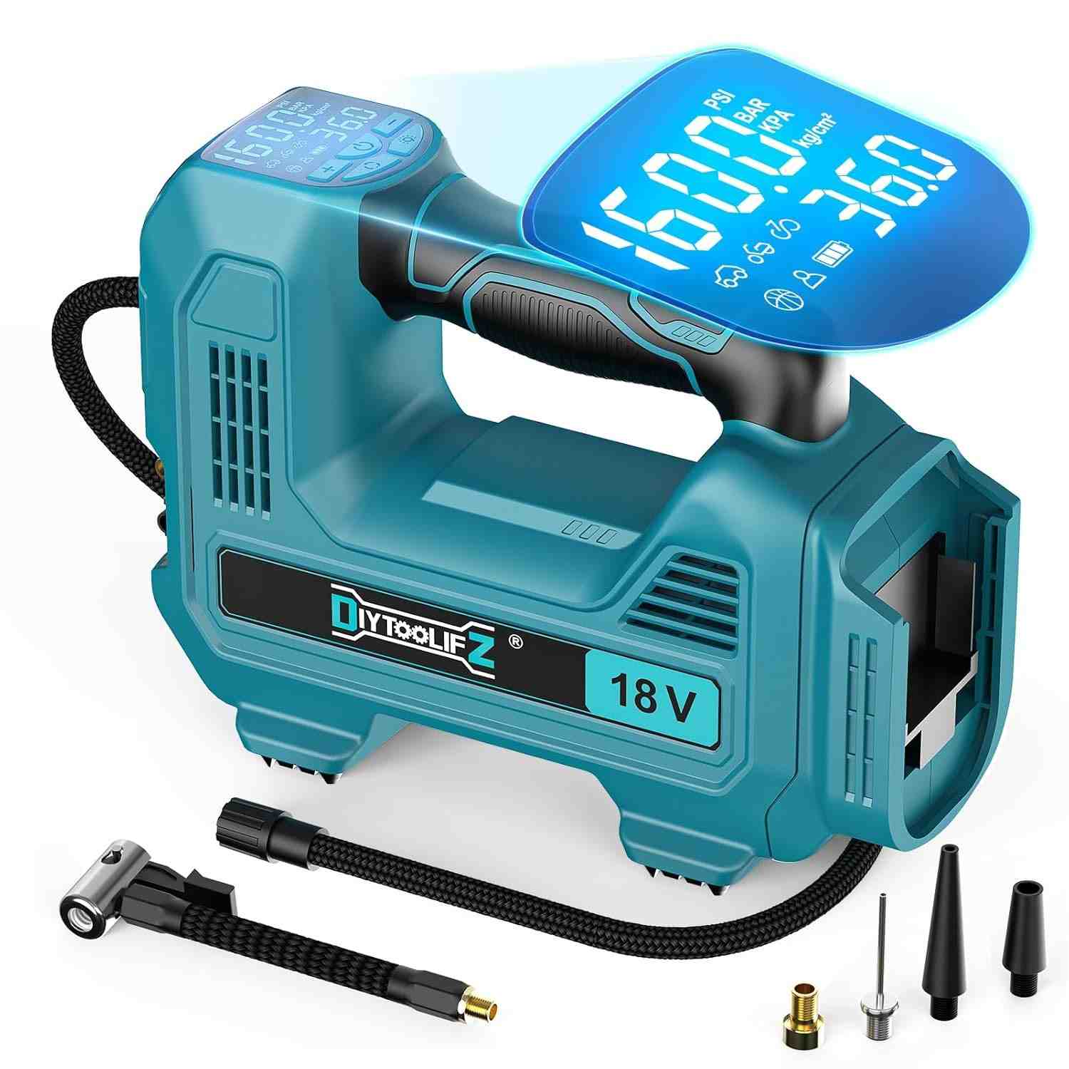 Inflador de Pneu Portátil Makita 18V: Potência e Praticidade Sem Fio (160PSI)