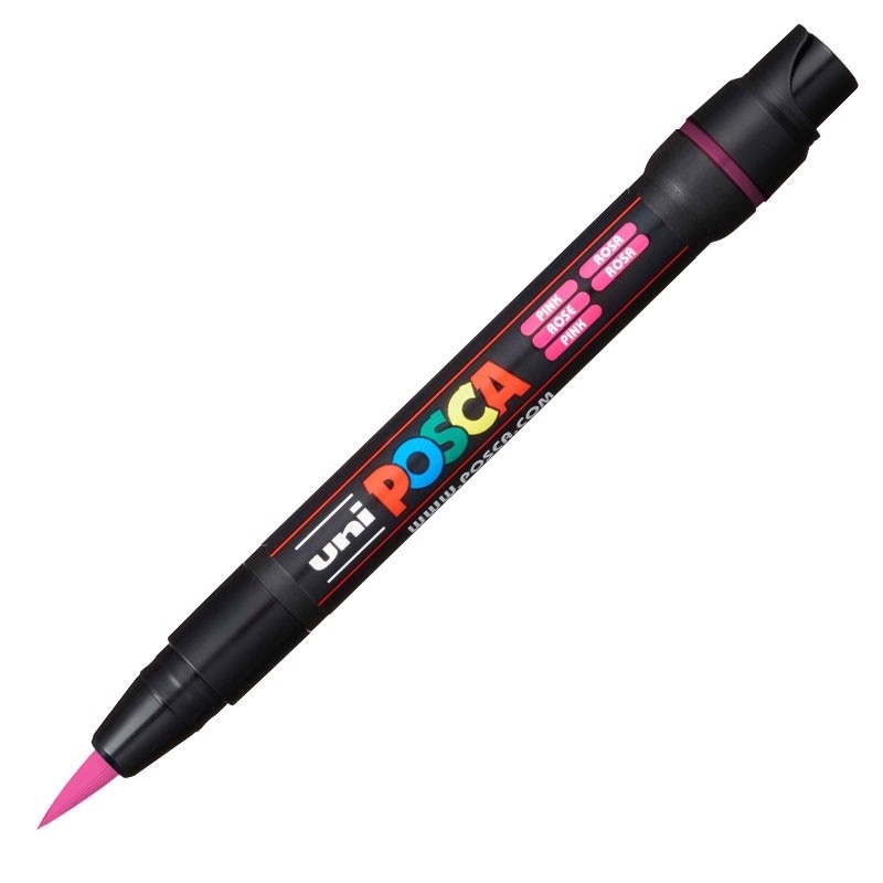 Posca Brush PCF-350 Rosa: Lettering e Arte!
