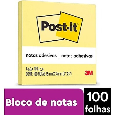 Post-it 3M: Organize-se com 100 Notas Adesivas!