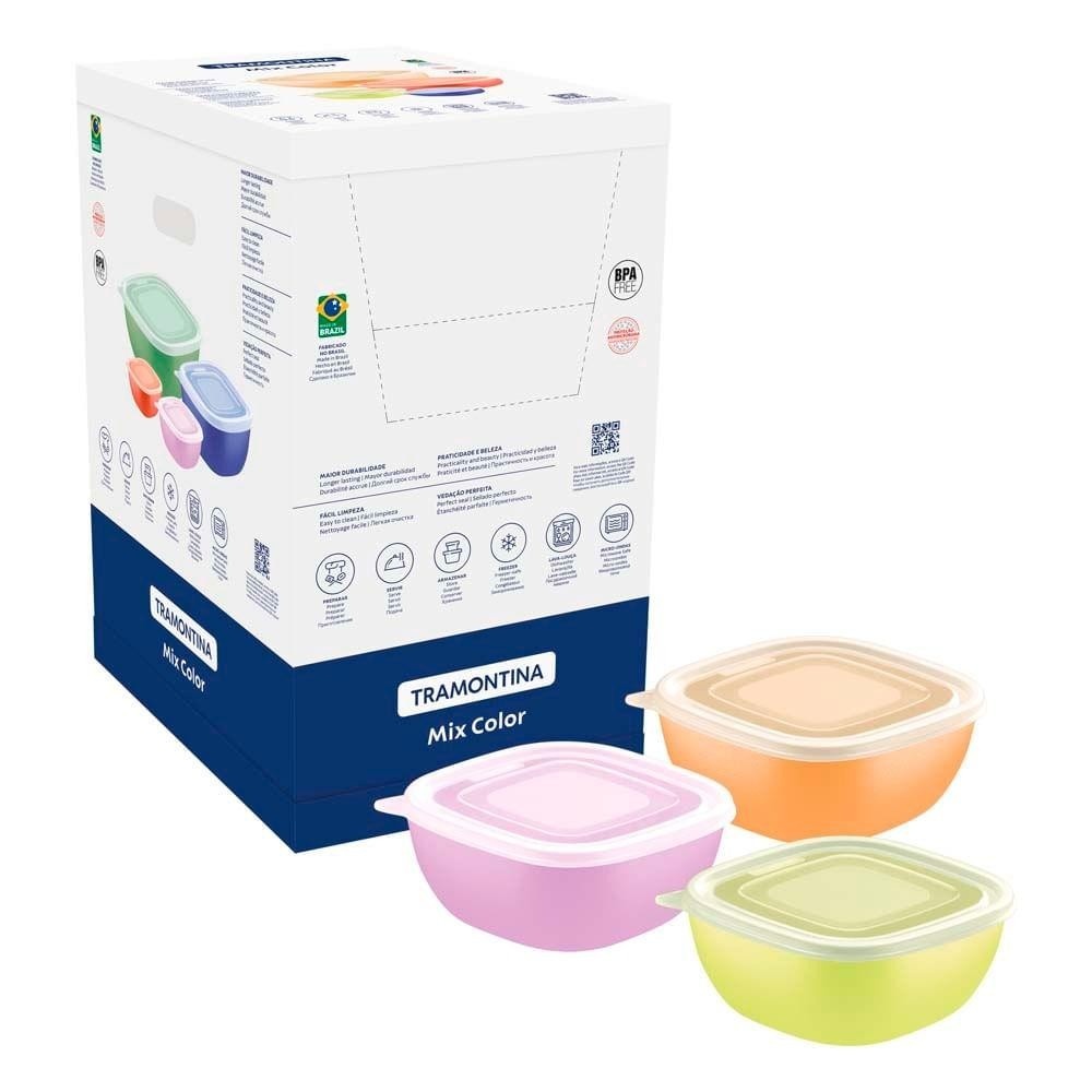 Pote 600ml Tramontina Mixcolor: Organize com Estilo!