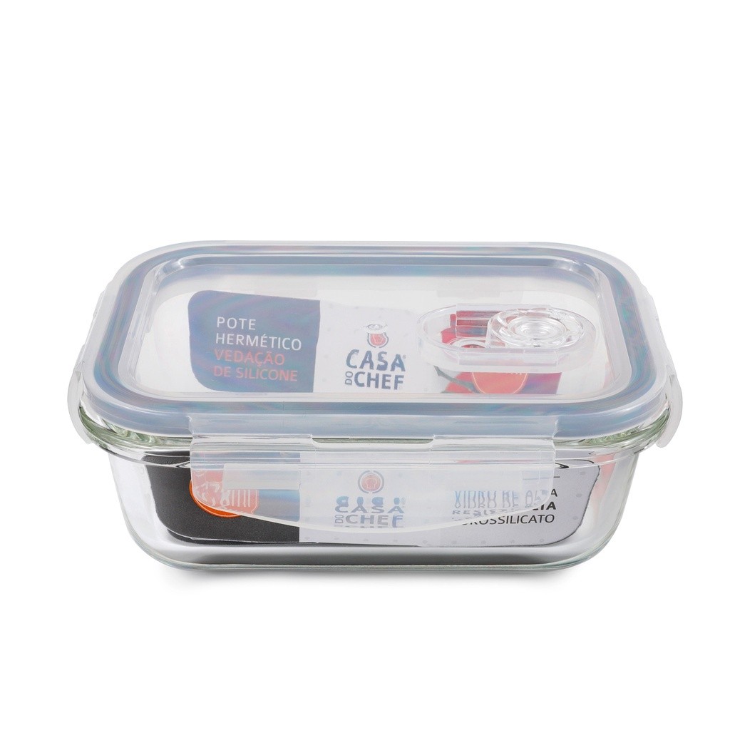 Pote de Vidro 640ml: Organize sua Cozinha!