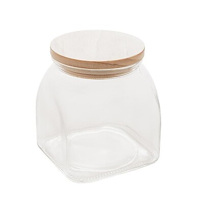 Pote de Vidro com Bambu Lyor 720ml: Frescor e Elegância