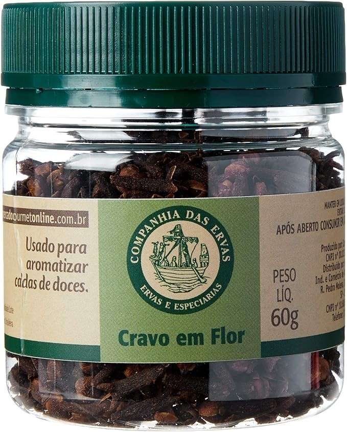 Companhia das Ervas Cravo Em Flor Companhia Das Ervas 60G Pote Pet