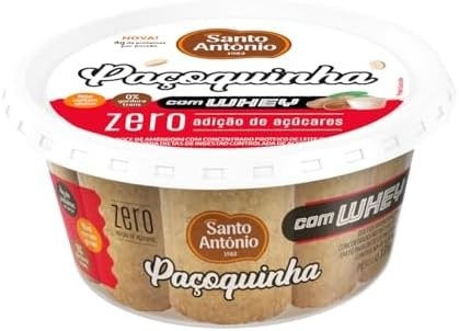 SANTO ANTONIO ALIMENTOS PACOQUINHA ROLHA ZERO C/ WHEY POTE 135G